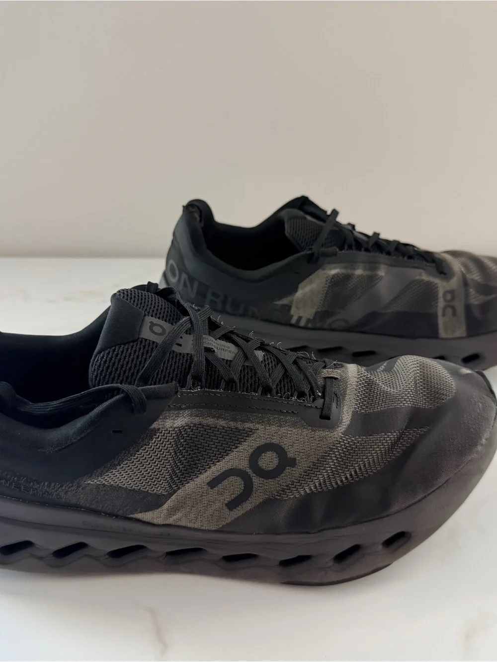 On Cloudsurfer Next Wide Mens 12.5 Black/Eclipse Running Shoes